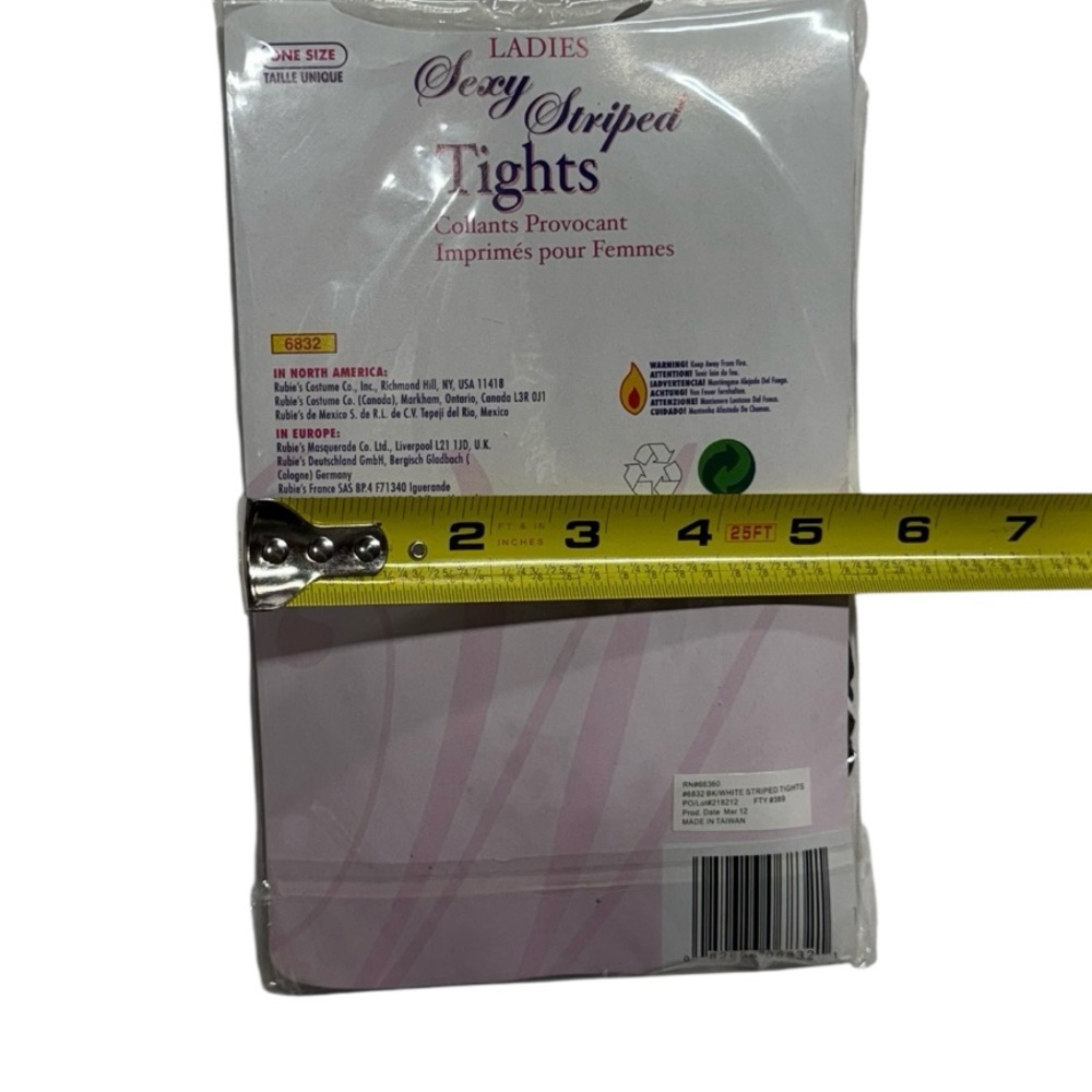 Rubie’s adult ladies sexy striped tights brand new in packaging never worn! - Picture 3 of 6
